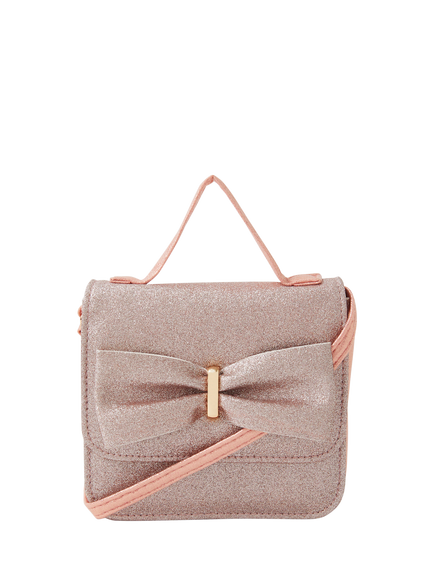 Angels by Accessorize Kids' Glitter Party Bag, Pink, Pink