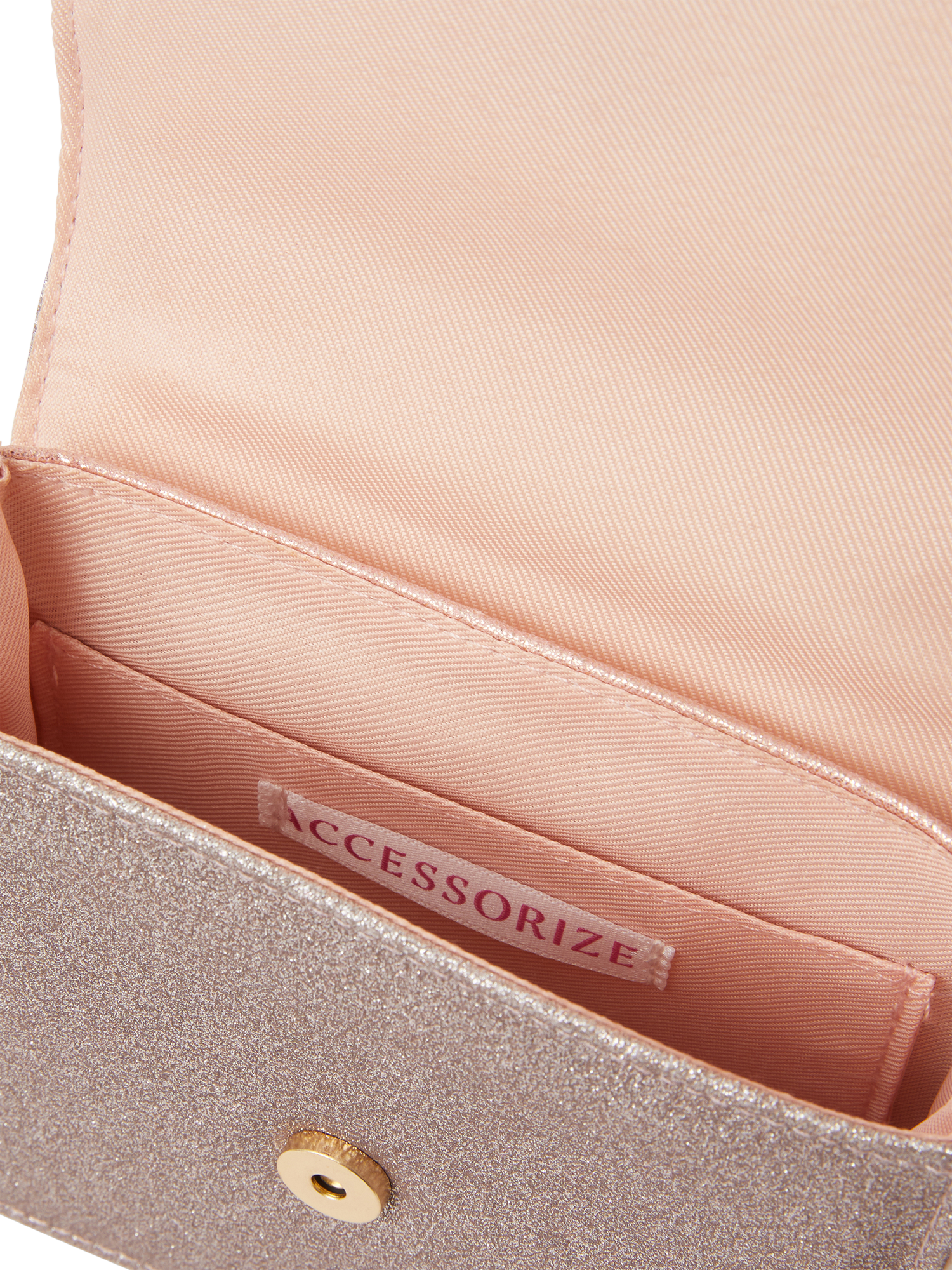 Product image 3 of 4, which shows Angels by Accessorize Kids' Glitter Party Bag, Pink