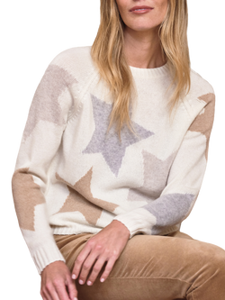 Pure Collection Star Pure Cashmere Jumper, Neutral, Neutral