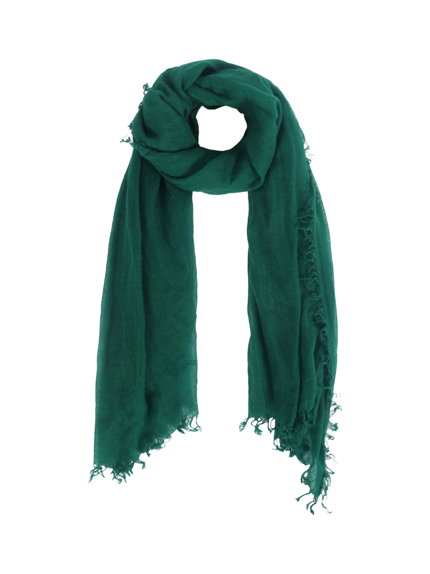 Pure Collection Ultra Fine Cashmere Scarf, Soft Olive, Teal Green