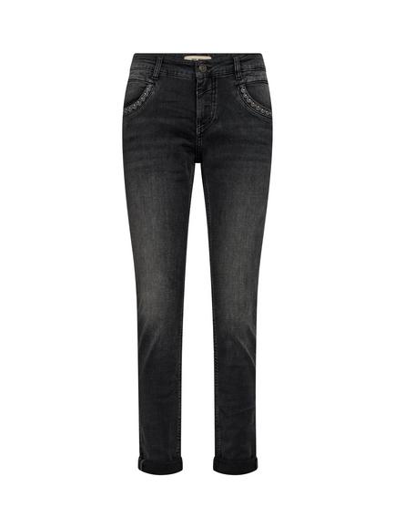 MOS MOSH Naomi Decorative Pocket Tapered Jeans, Grey, Grey