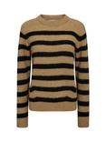 MOS MOSH Thora Striped Jumper, True Camel