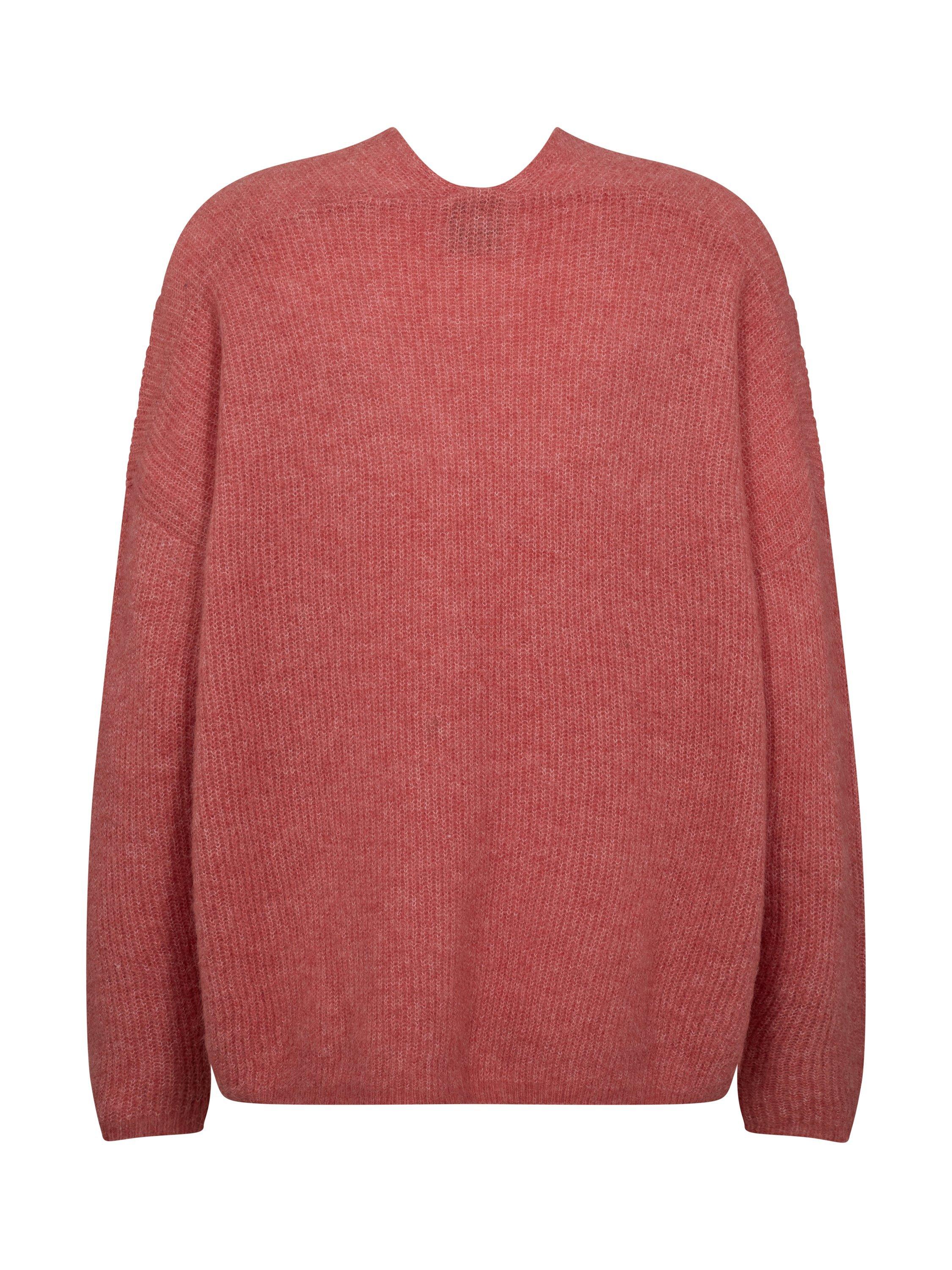 Product image 2 of 2, which shows MOS MOSH Thora V Neck Jumper, Faded Rose, XS