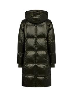 MOS MOSH Nova Metallic Down Puffer Coat - view 2, Forest Night