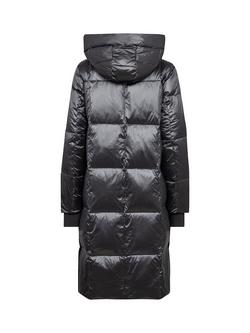MOS MOSH Nova Metallic Down Puffer Coat - view 2, Dark Grey