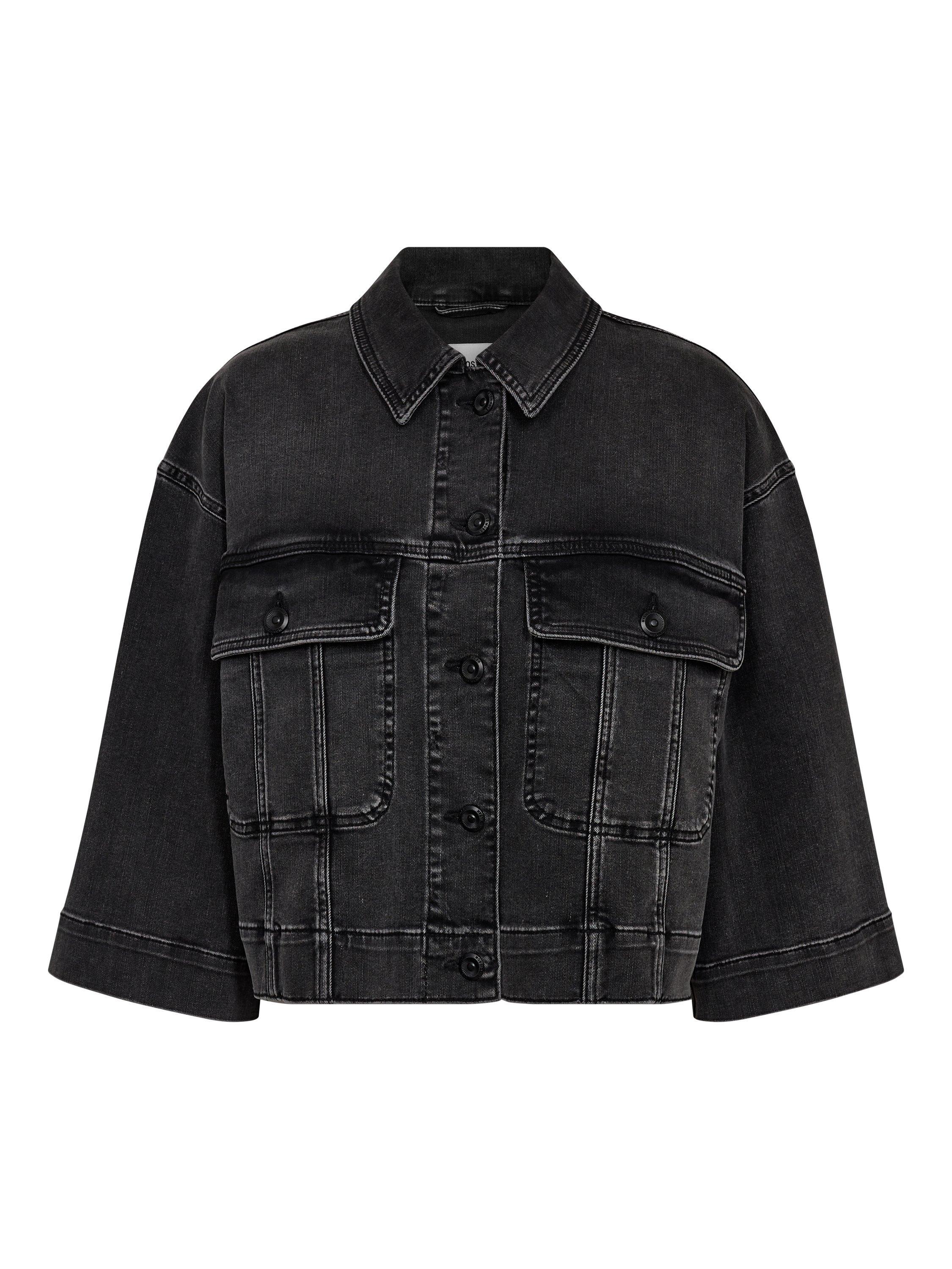 Product image 3 of 4, which shows MOS MOSH Penn Relaxed Fit Denim Jacket, Charcoal, XS