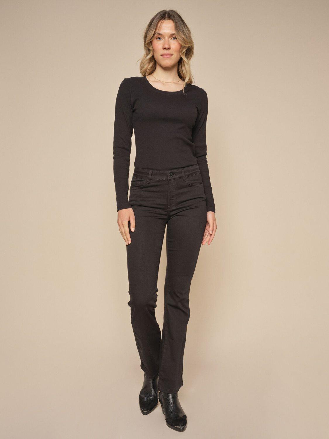 MOS MOSH Ashley Deluxe Kick Flare Jeans, Black