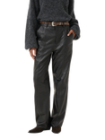 Gestuz Luciana Leather Trousers, Black