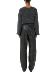 Gestuz Luciana Leather Trousers, Black