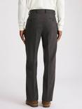 Moss Flannel Wide Leg Trousers, Grey