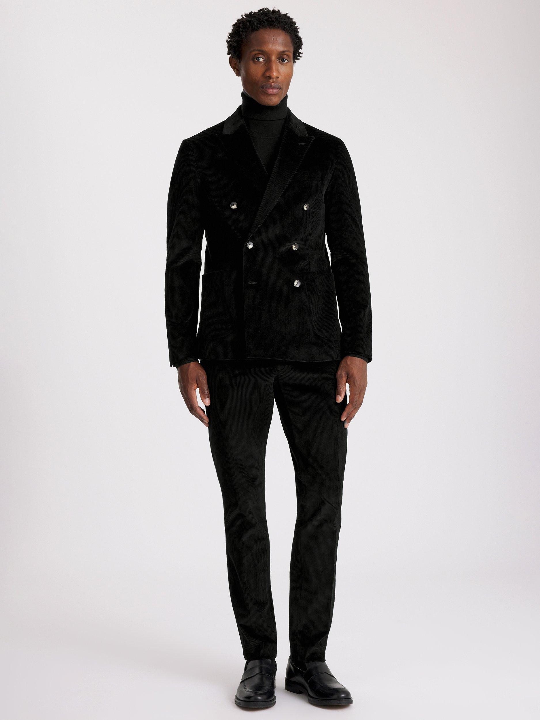 Product image 2 of 5, which shows Moss Slim Fit Corduroy Suit Jacket, Ink, 36S