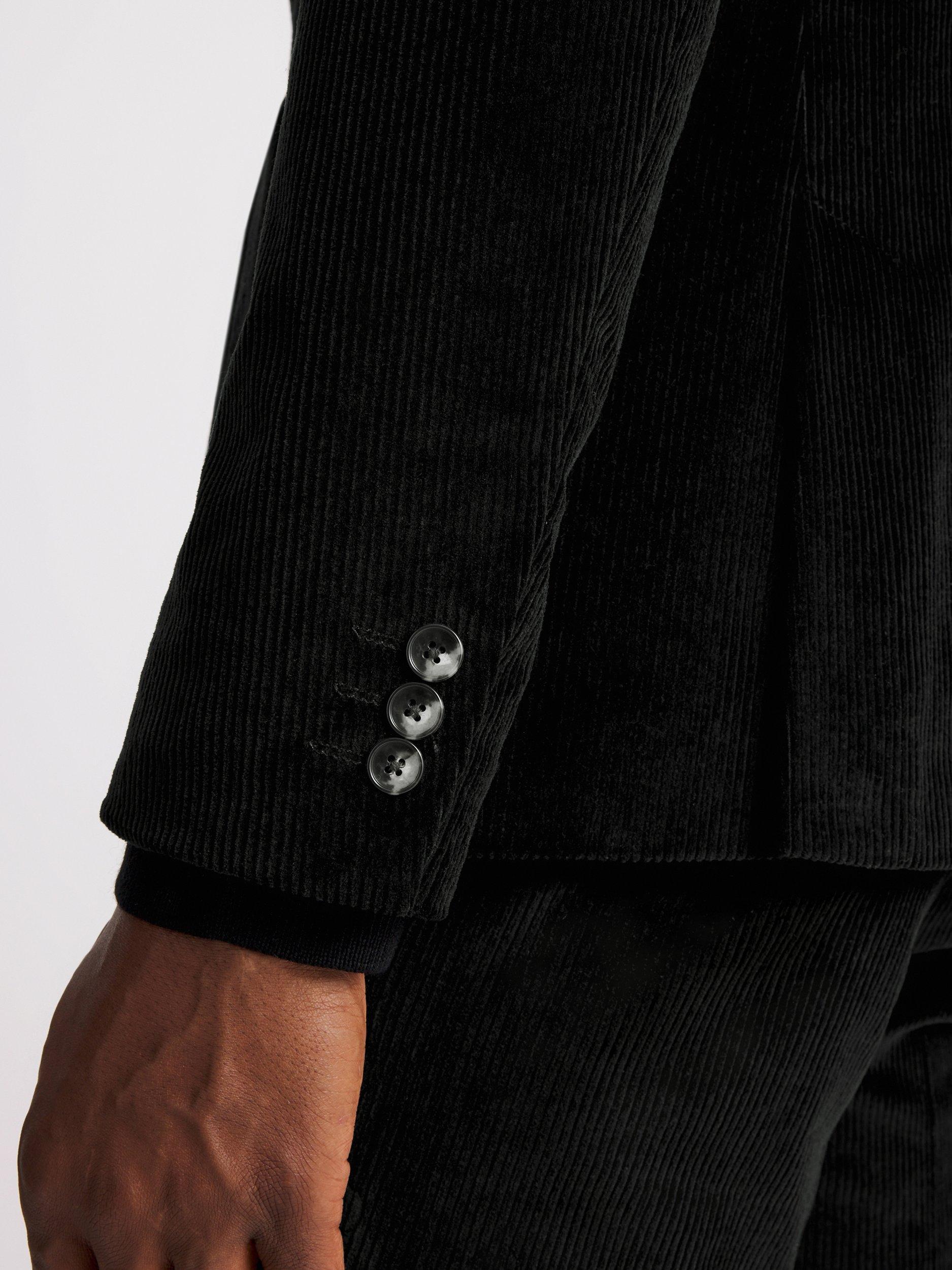 Product image 4 of 5, which shows Moss Slim Fit Corduroy Suit Jacket, Ink, 36S