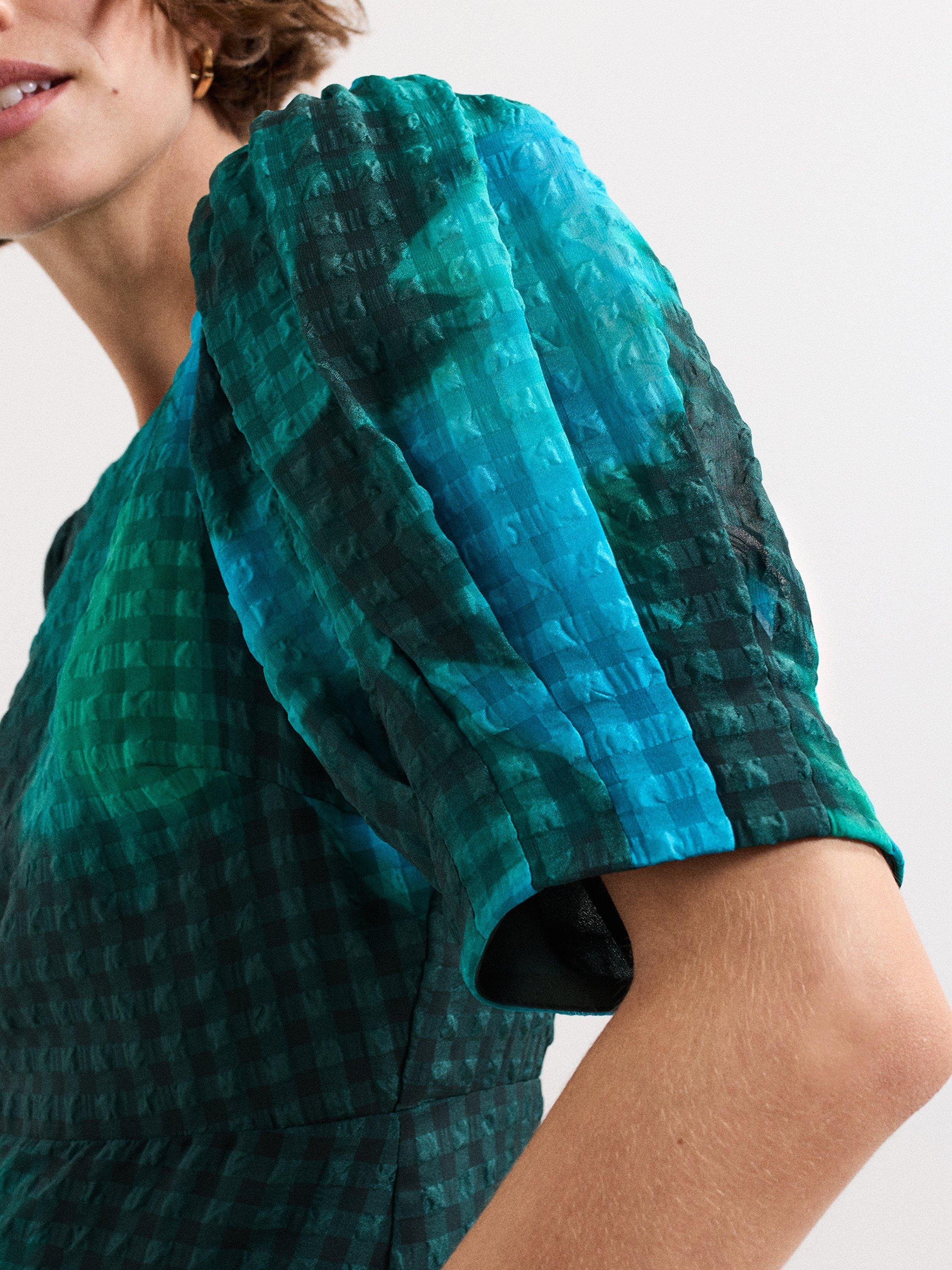 Product image 4 of 8, which shows Phase Eight Petite Nancy Midi Dress, Green, 6