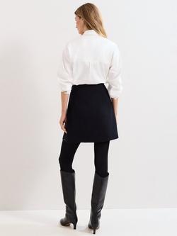 Phase Eight Rue Stud Mini Skirt - view 2, Navy