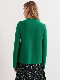Phase Eight Julia Peplum Knit Jumper, Green - view 2, Green