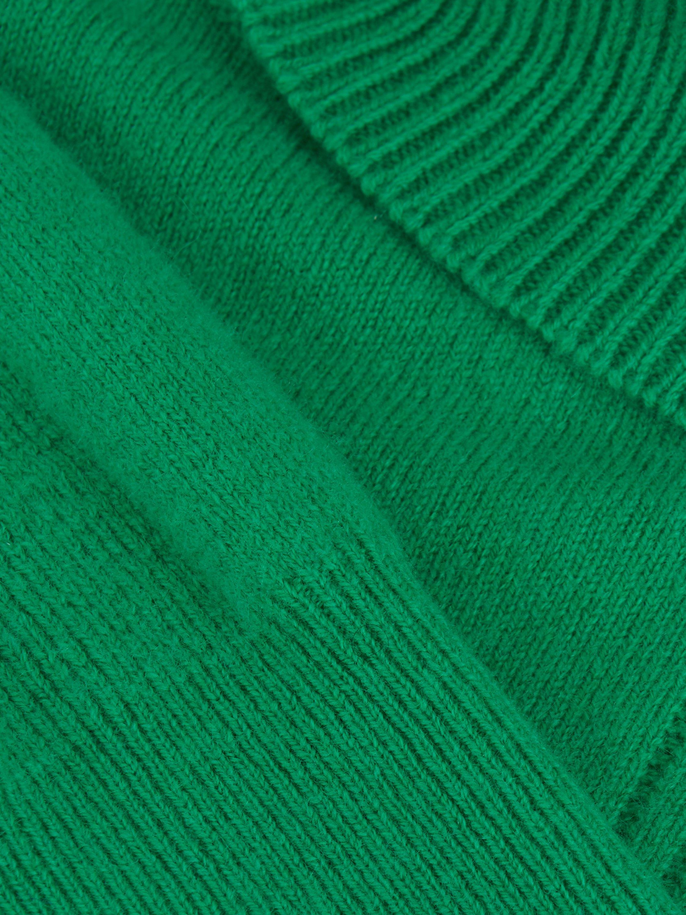 Product image 6 of 8, which shows Phase Eight Saffron Wool Rich Roll Neck Jumper, Green, S