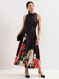 Phase Eight Cheryl Floral Satin Dress, Multi