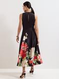 Phase Eight Cheryl Floral Satin Dress, Multi