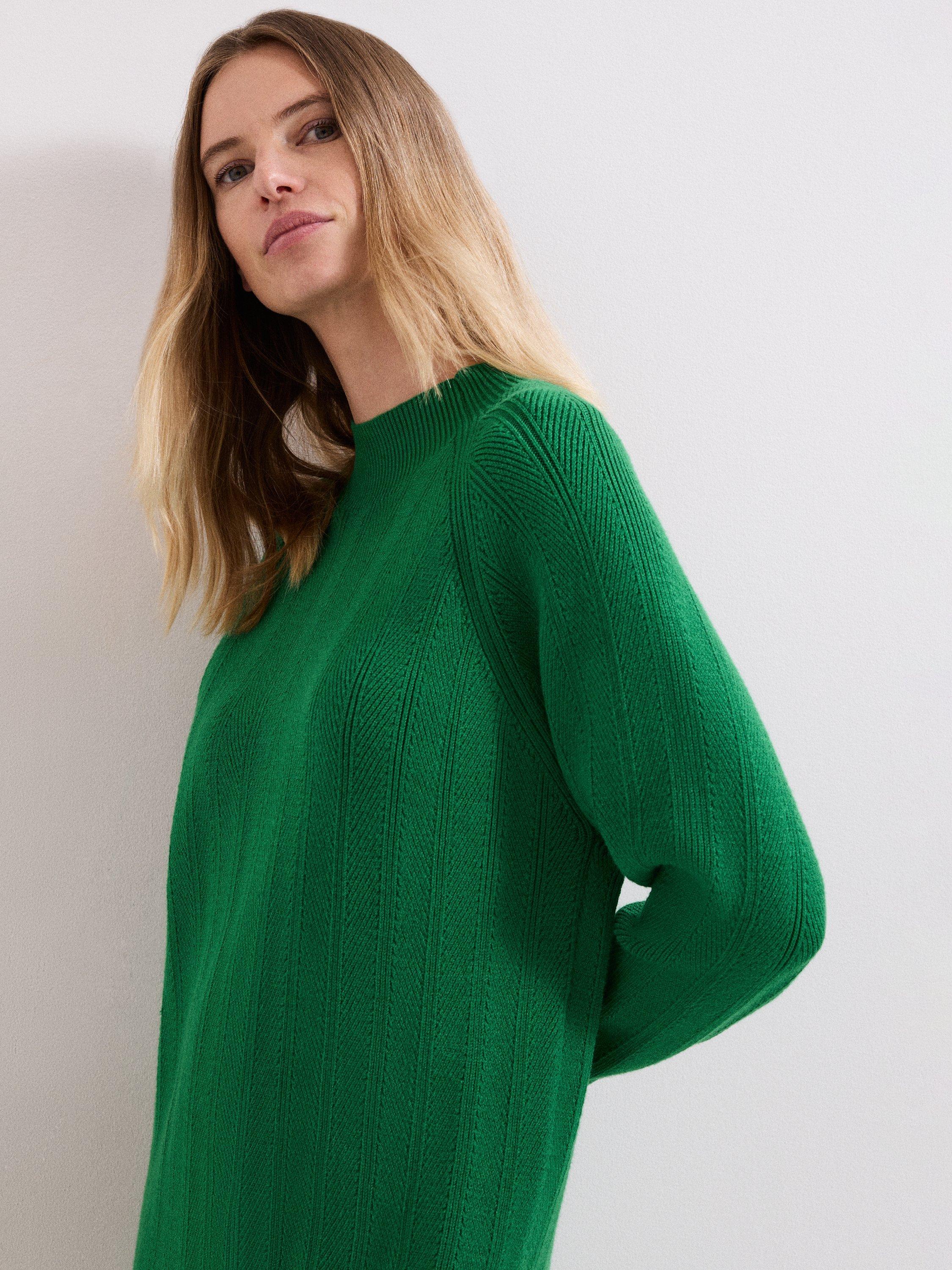 Product image 7 of 7, which shows Phase Eight Eleana Jumper Mini Dress, Green, 10