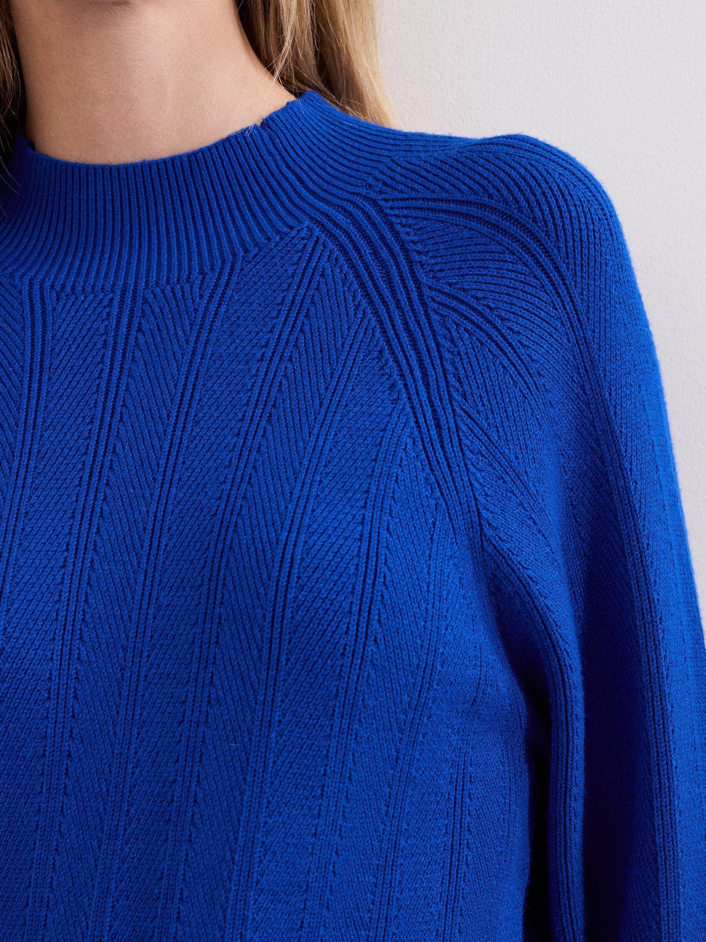 Product image 7 of 7, which shows Phase Eight Eleana Jumper Mini Dress, Blue, 16