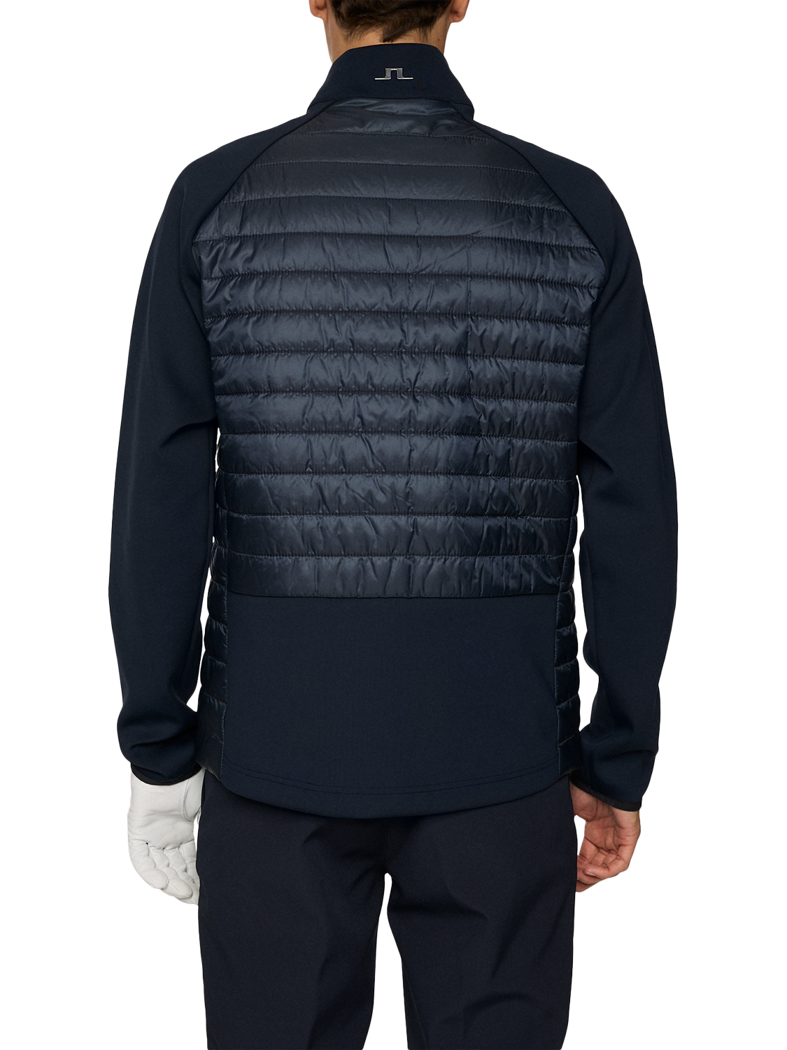 Product image 2 of 5, which shows J.Lindeberg Hayden Quilted Hybrid Jacket, Navy, XXL
