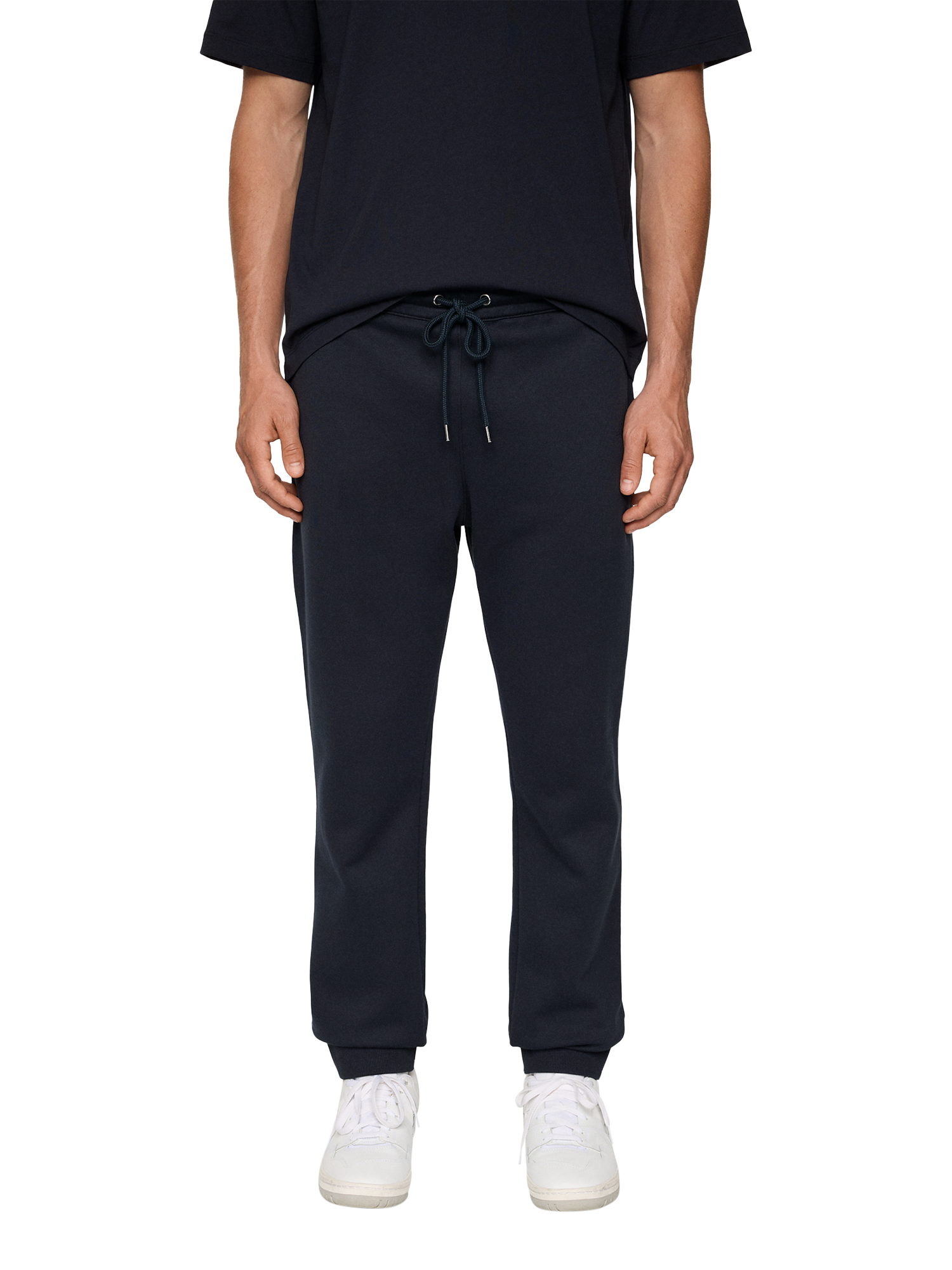Product image 1 of 5, which shows J.Lindeberg Alpha Cotton Blend Knit Joggers, Jl Navy, XL