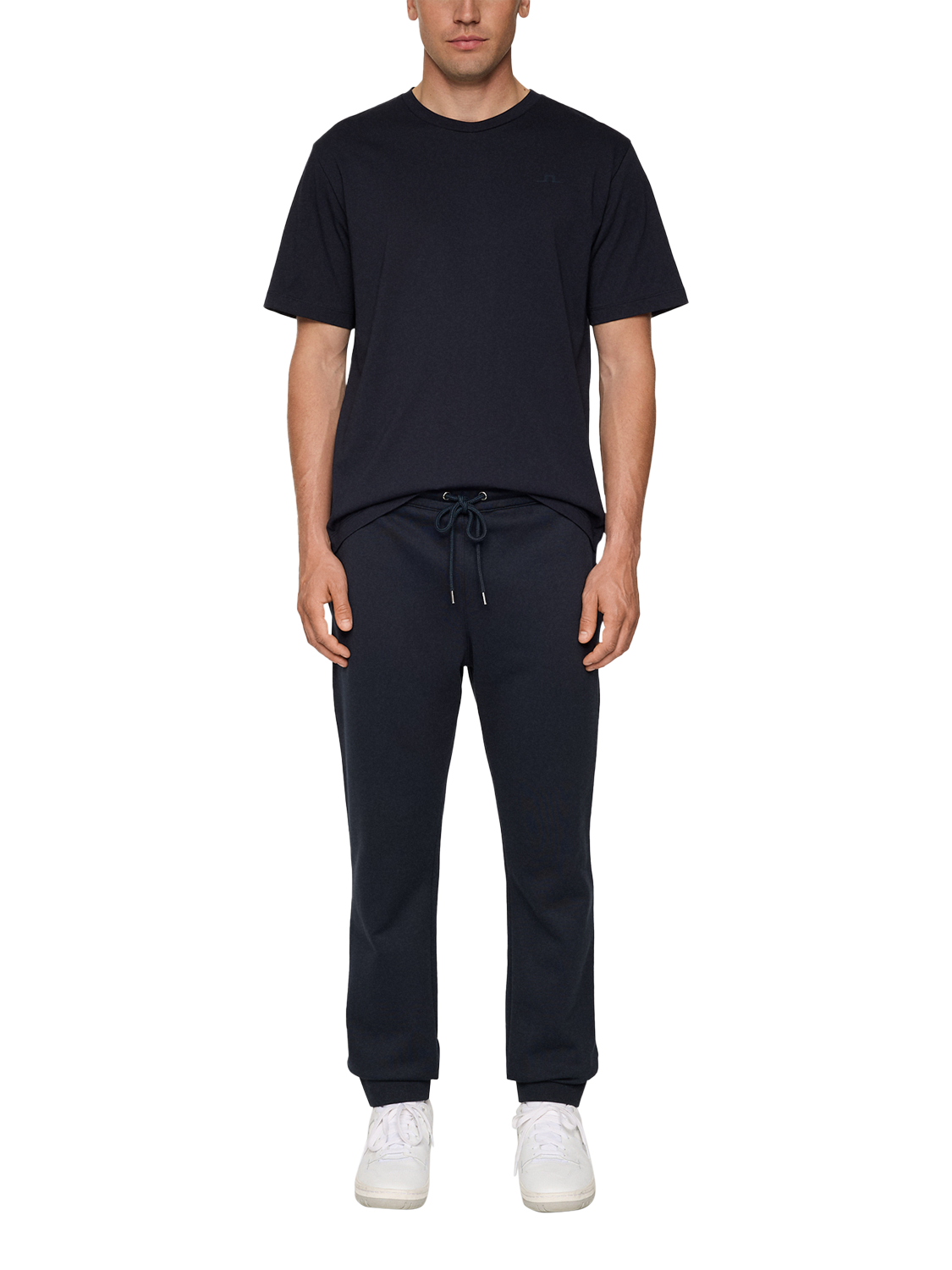 Product image 3 of 5, which shows J.Lindeberg Alpha Cotton Blend Knit Joggers, Jl Navy, XL