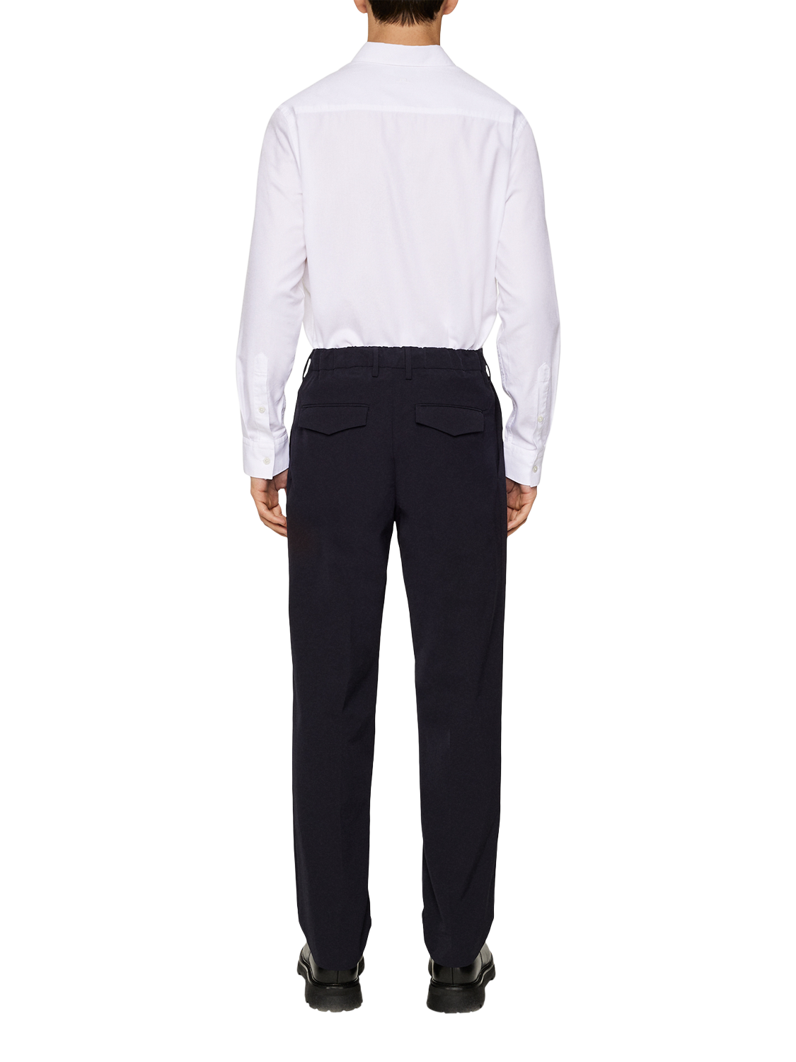 Product image 2 of 5, which shows J.Lindeberg Jin Straight Fit Trousers, Jl Navy, 34R