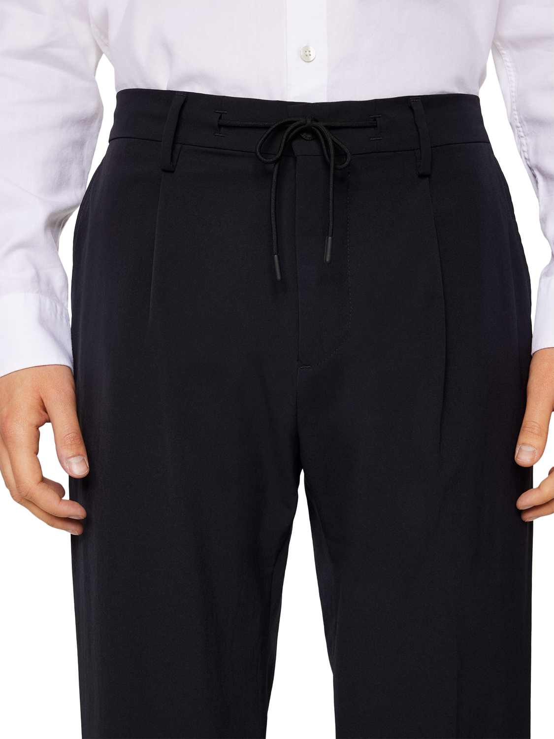 Product image 4 of 5, which shows J.Lindeberg Jin Straight Fit Trousers, Jl Navy, 34R