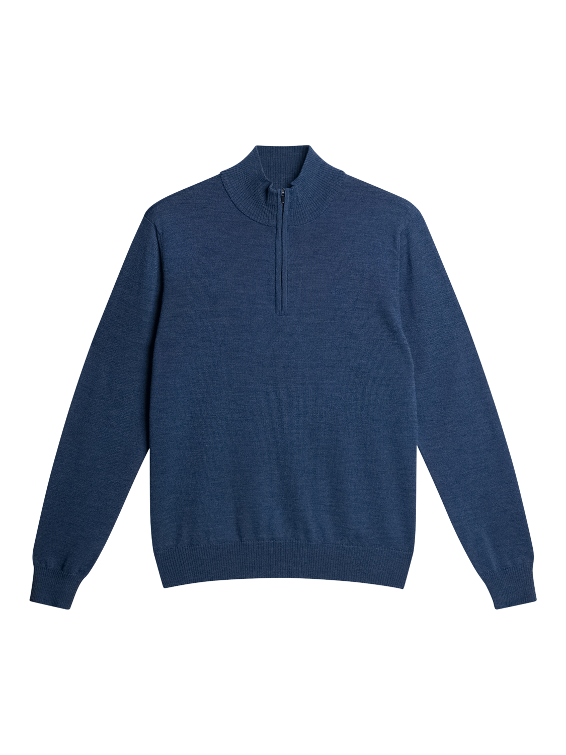 Product image 5 of 5, which shows J.Lindeberg Kiyan Wool Half-Zip Jumper, Vintage Indigo, XXL