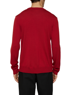 J.Lindeberg Keane Merino Wool Crew Neck Jumper, Bossa Nova - view 2, Bossa Nova