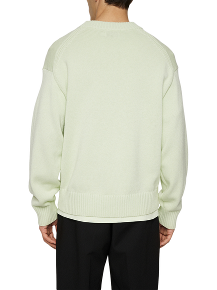 J.Lindeberg Eddy Wool Cotton Blend Crew Jumper, Ambrosia - view 2, Ambrosia
