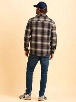 Brakeburn Badbury Regular Fit Check Shacket, Natural - view 2, Natural