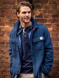 Brakeburn Calthorpe Regular Fit Herringbone Shirt, Blue