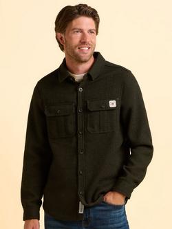 Brakeburn Danebridge Regular Fit Herringbone Shirt, Brown, Brown