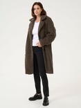 KAFFE Balmi Teddy Coat, Mid Brown