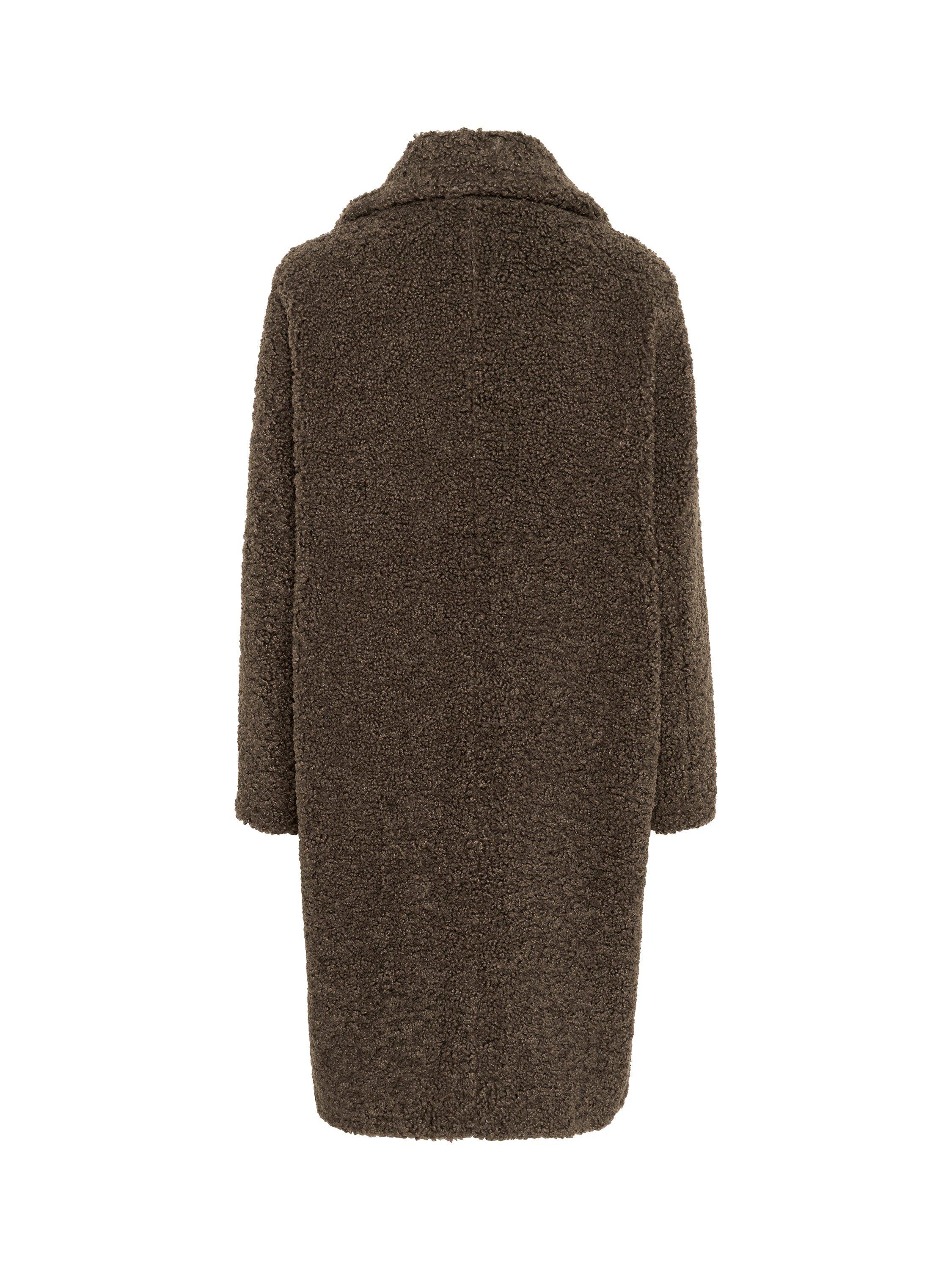 Product image 5 of 5, which shows KAFFE Balmi Teddy Coat, Mid Brown, 8