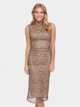 Saint Tropez Loreen Animal Print Dress, Brown/Multi
