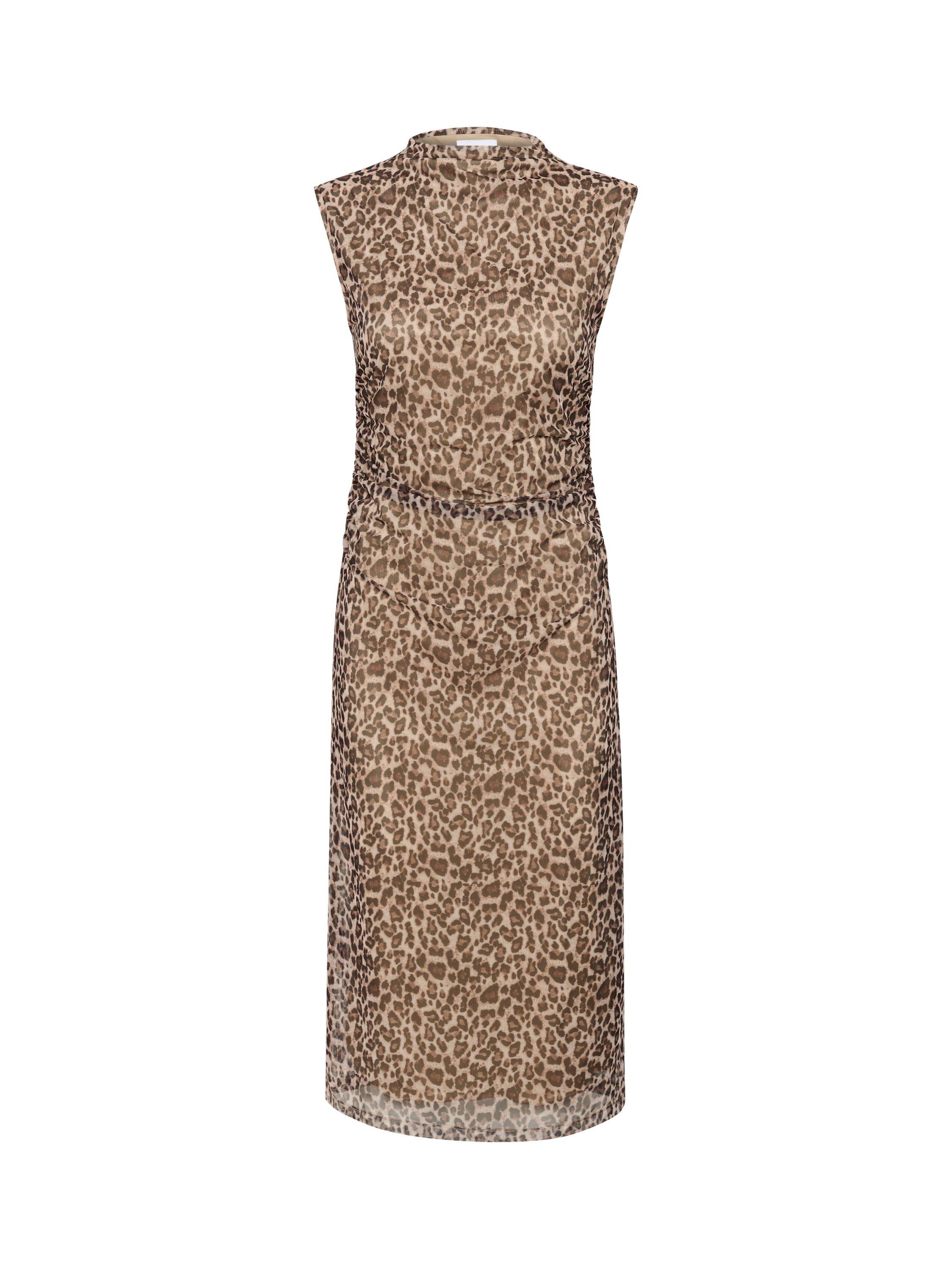 Product image 5 of 6, which shows Saint Tropez Loreen Animal Print Dress, Brown/Multi, XXL