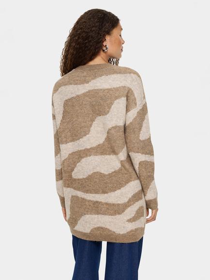 Saint Tropez MallieSZ Long Sleeve Knit Pullover Dress - view 2, Brown