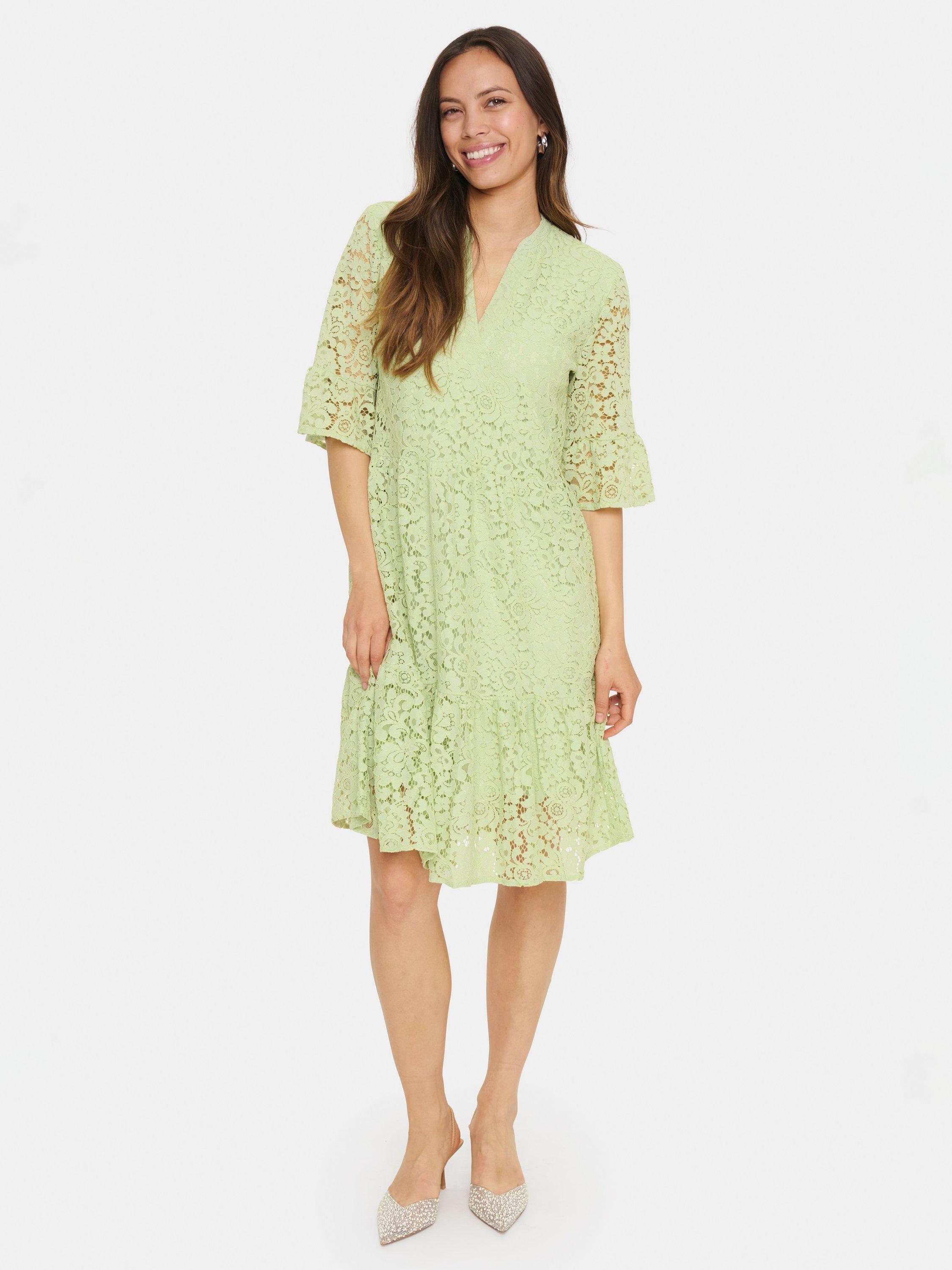Product image 3 of 6, which shows Saint Tropez Zanna Dress, Smoke Green, M