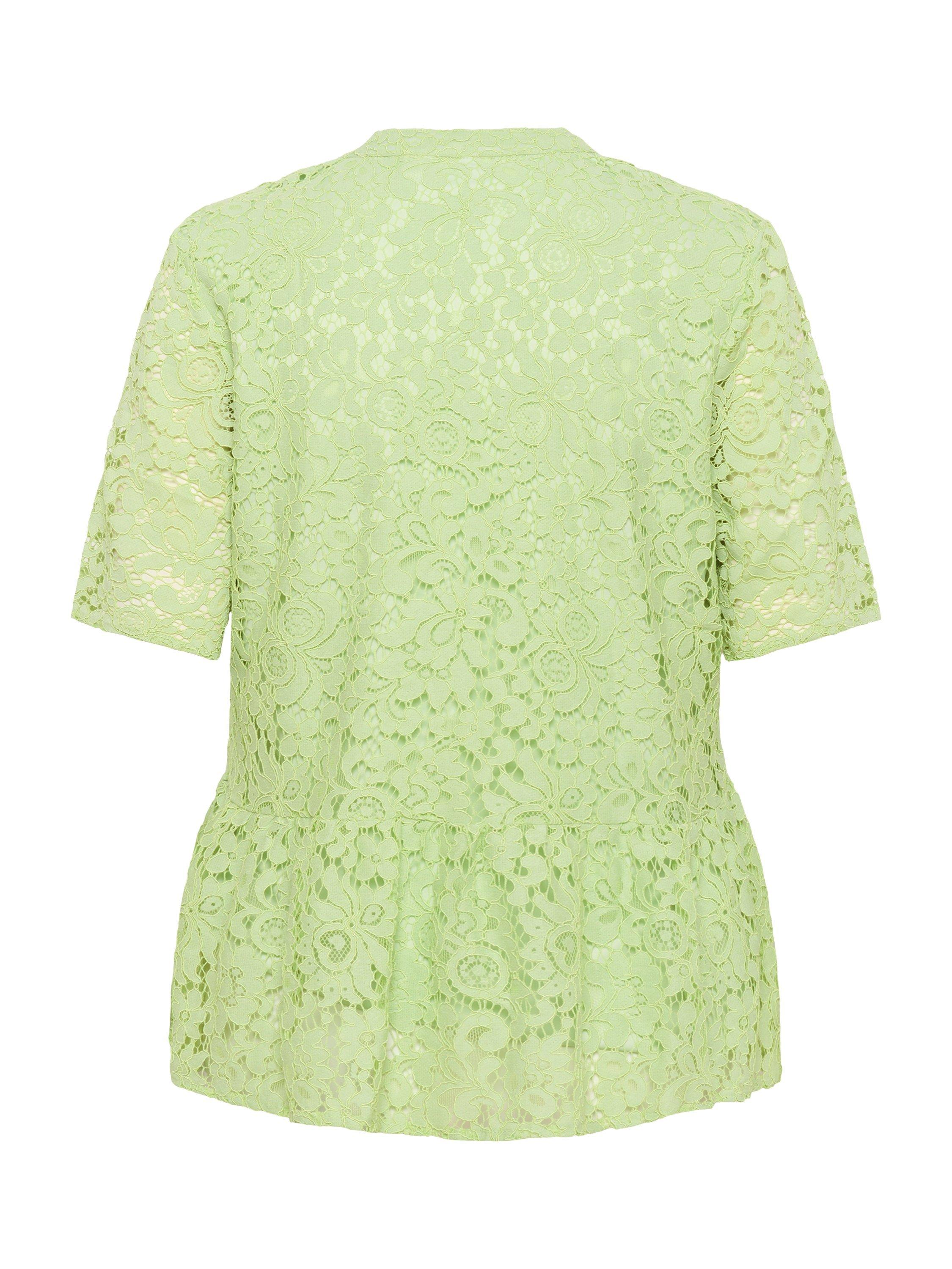 Product image 6 of 6, which shows Saint Tropez Zanna Blouse, Smoke Green, XS