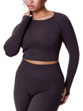 Lovall Sculpt Seamless Long Sleeve Top, Shadow