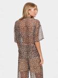 Saint Tropez Loreen T-Shirt, Brown/Black