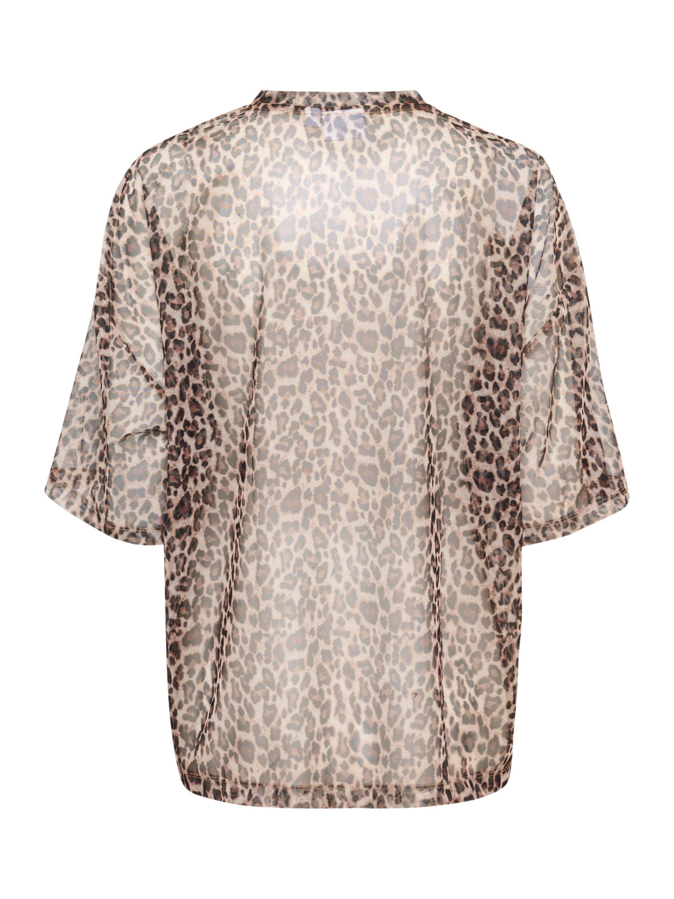 Product image 6 of 6, which shows Saint Tropez Loreen T-Shirt, Brown/Black, XS