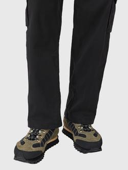 AllSaints Nevis Suede Blend Trainers - view 2, Khaki Green/Black