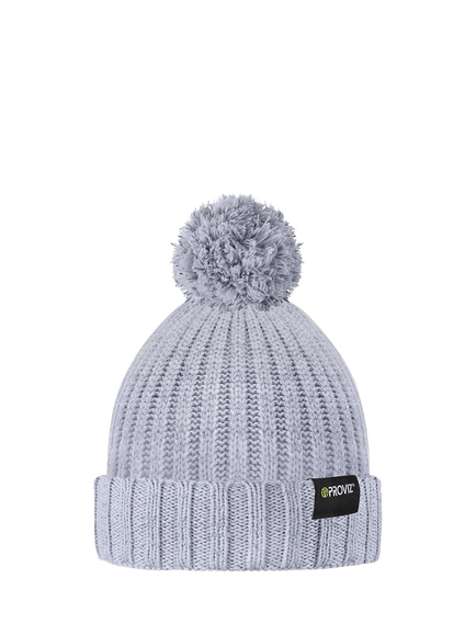 Proviz REFLECT360 Pom Pom Fleece Beanie Hat, Grey