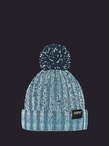 Proviz REFLECT360 Pom Pom Fleece Beanie Hat - view 2, Grey