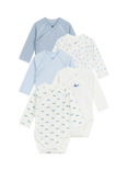 Petit Bateau Baby Cotton Bodysuits, Pack of 5, Variante 1
