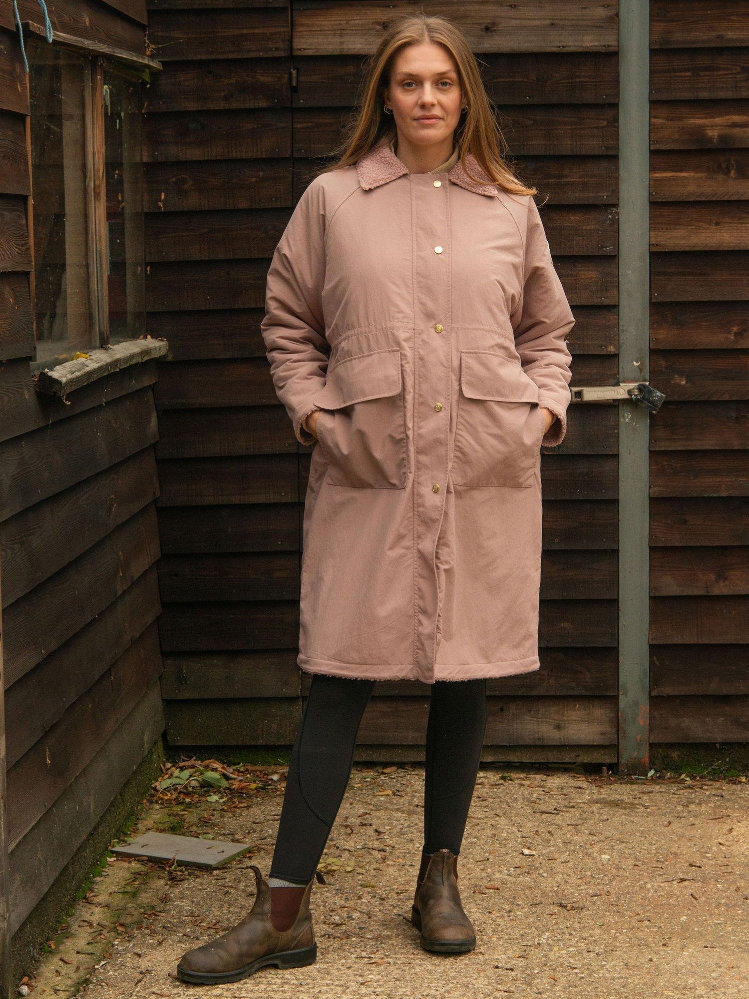 Product image 1 of 9, which shows Cape Cove Embrace Water Resistant Coat, Pink, XS